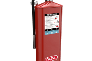 Oval Brand fire extinguishers are the slimmest 10-pound, ABC and Purple K dry-chemical fire extinguishers produced.