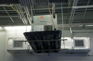 Bosch Thermotechnology donated a variety of HVAC units, including a four-ton SM split system unit.