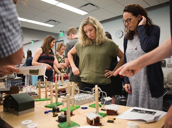 More than 40 middle and high school educators from DuPage County recently gathered for an Energy Learning Exchange Event at College of DuPage.