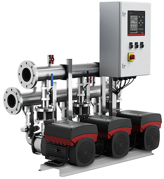 Grundfos Hydro MPC CME, pressure booster pumps, Grundfos, packaged pumping system for pressure boosting and HVAC applications