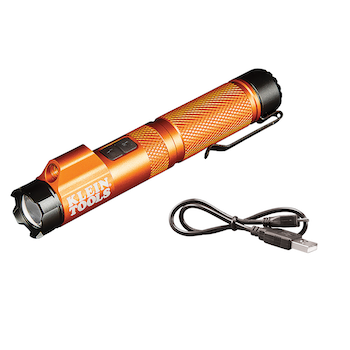 Rechargeable Focus Flashlight with Laser, Klein Tools, workplace lighting, flashlight