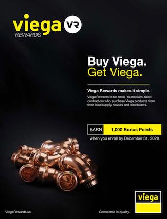 Viega Rewards, Viega contractor rewards program, Viega, PVF, pipes, fittings, plumbing, mechanical contracting, contractors
