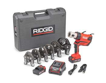 RIDGID RP 350 Pistol-Grip Press Tool, press technology, plumbing, pressing, RIDGID, Rodge Tool Co., HVAC, heating