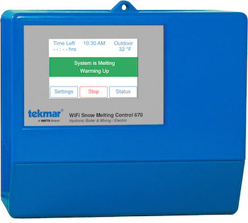 tekmar, snowmelt, BAS, building automation systems, plumbing, heating, heating and cooling, hydronics, commercial snowmelt