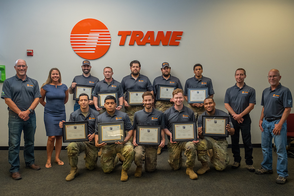 Trane by Trane Technologies, HVAC, training, Trade Trade Warriors program, military service members, SkillBridge